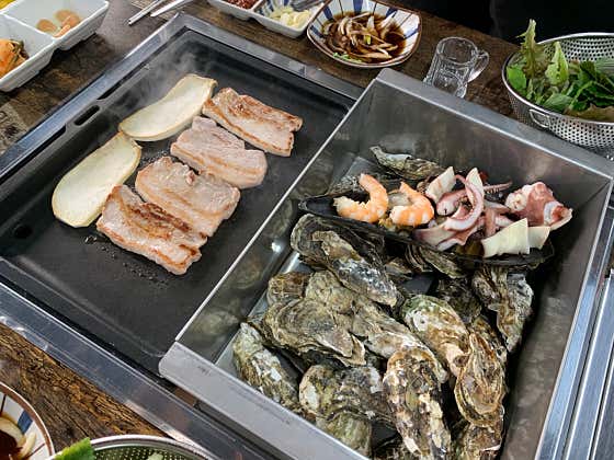 (시즌종료)굴 해물모듬+삼겹 메뉴 사진(네이버)
