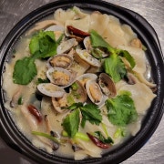바지락 수제비 술찜 메뉴 사진(네이버)