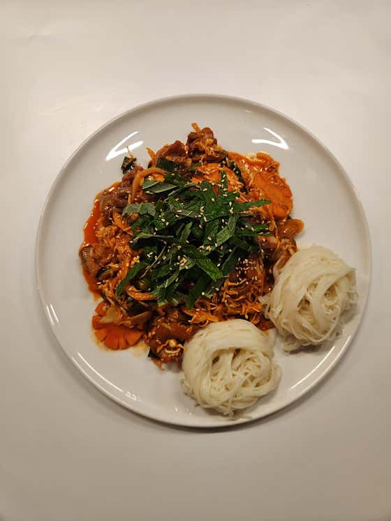 골뱅이무침 메뉴 사진(네이버)
