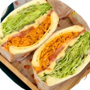 당근라페 샌드위치 메뉴 사진(네이버)
