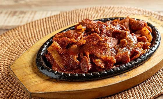 연탄불 고추장 돼지구이 메뉴 사진(네이버)