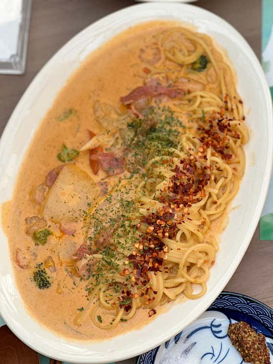 불닭크림파스타🌶️🌶️ 메뉴 사진(네이버)
