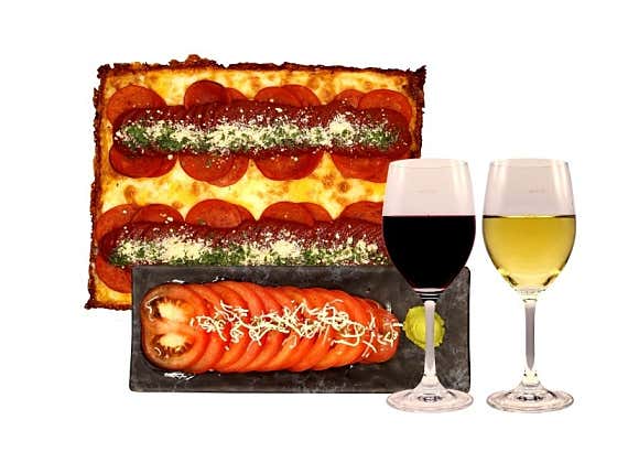 디트로이트 피자세트 메뉴 사진(네이버)