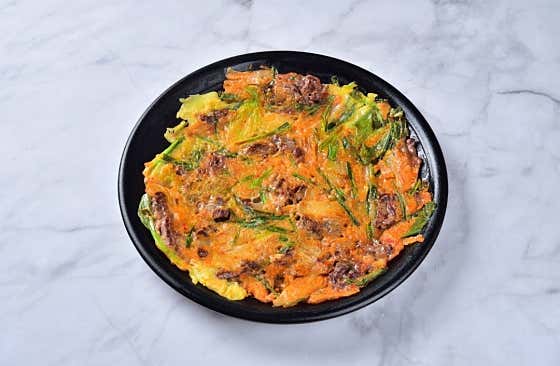 한우 김치전 메뉴 사진(네이버)