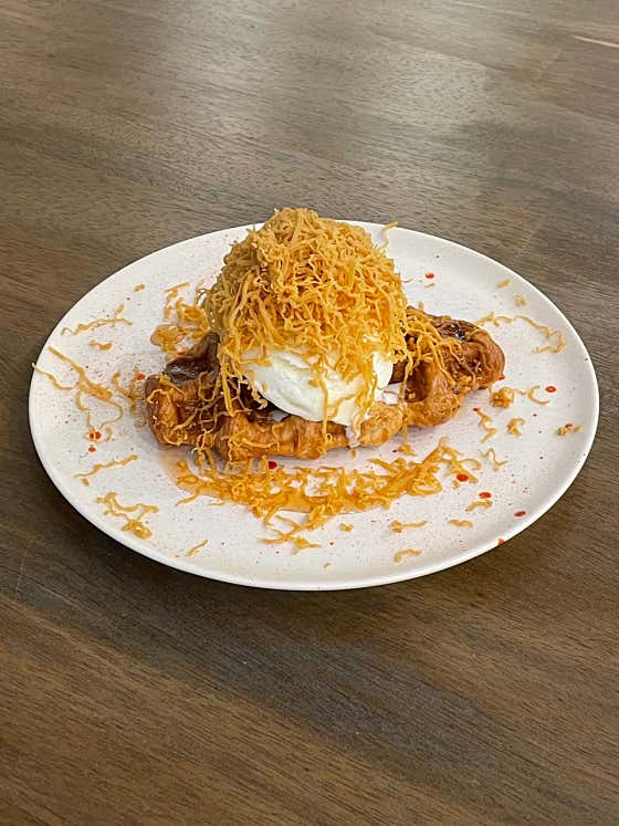 브라운치즈 크로플 메뉴 사진(네이버)