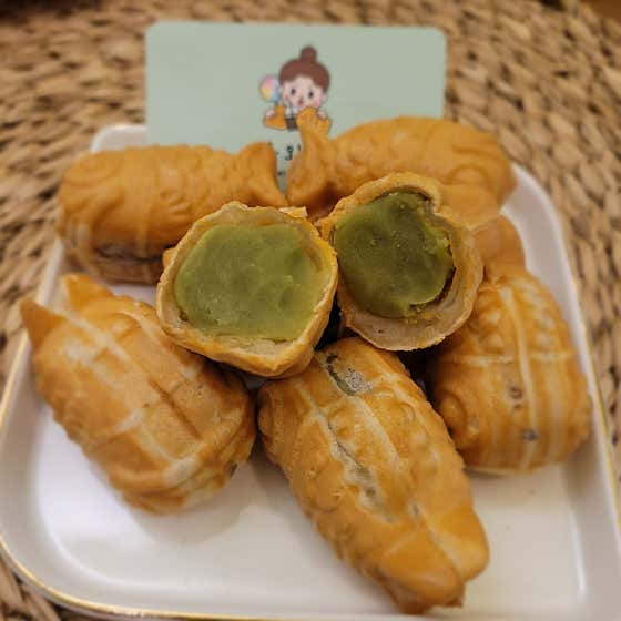 수제 미니 완두 붕어빵 메뉴 사진(네이버)