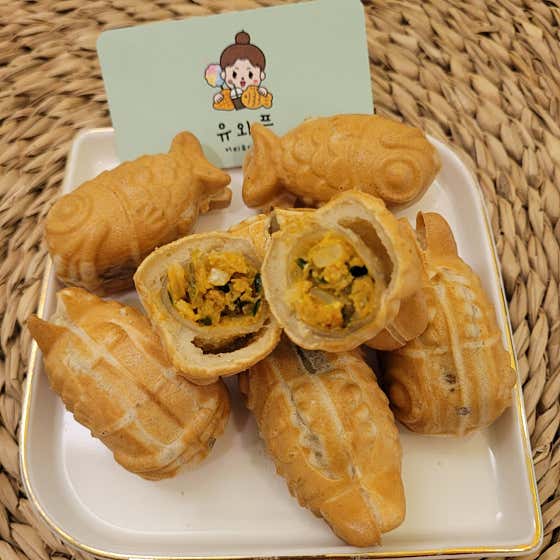 수제 미니 김치 붕어빵 메뉴 사진(네이버)