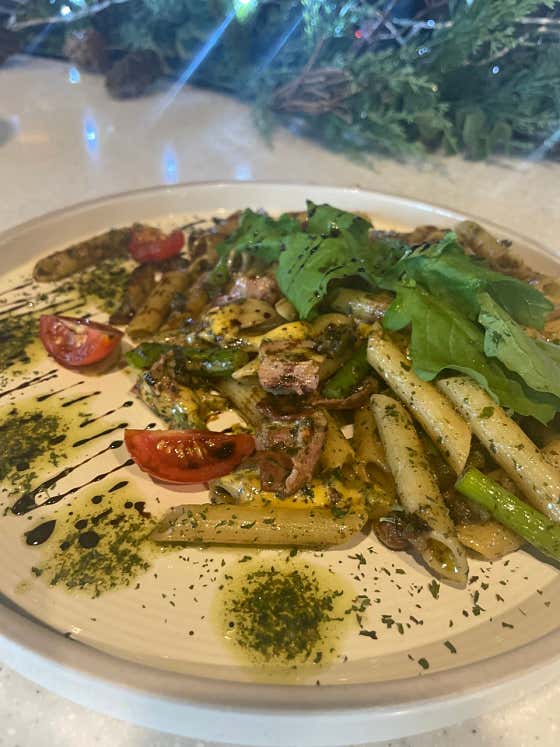 바질페스토 오일 파스타(펜네) 메뉴 사진(네이버)