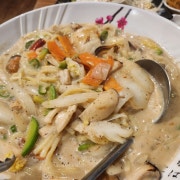 매콤크림짬뽕 메뉴 사진(네이버)