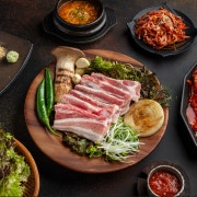 생 삼겹살 메뉴 사진(네이버)