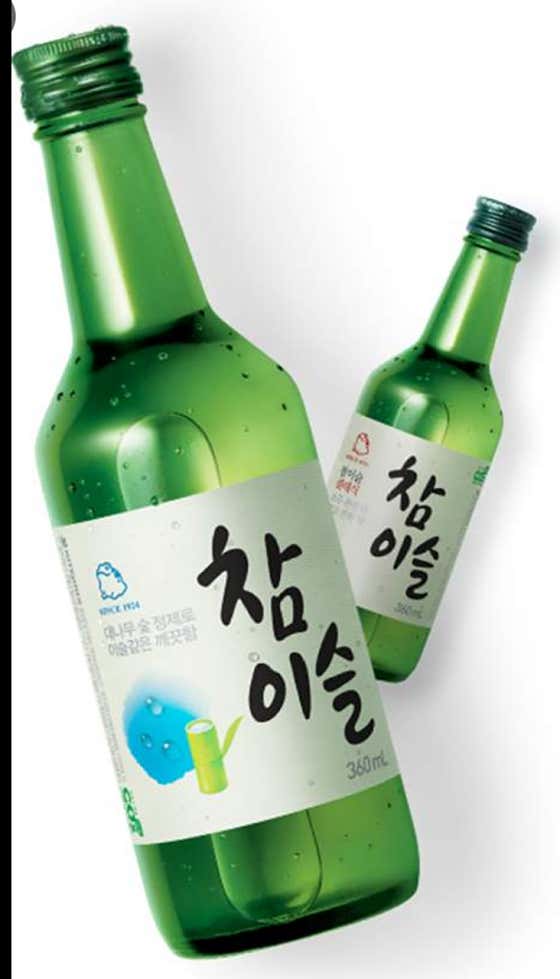 대선.잎새주.린.참이슬 등 소주류 메뉴 사진(네이버)