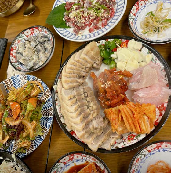 미식가 이모카세 상무본점 단체룸 저녁 한식 · 네이버 지도·플레이스 3