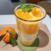 탐라감귤라떼(ICE) 메뉴 사진(네이버)