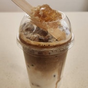 벌꿀 카페라떼 메뉴 사진(네이버)