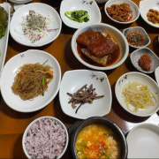 뜨락 된장 쌈 정식 메뉴 사진(네이버)