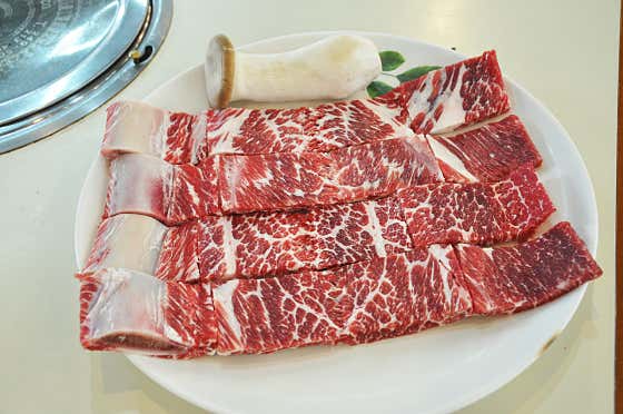 생갈비 350g 메뉴 사진(네이버)