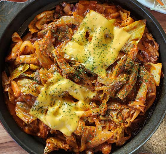 로제 돌판닭갈비 메뉴 사진(네이버)