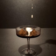블랙 카카오 푸딩 메뉴 사진(네이버)