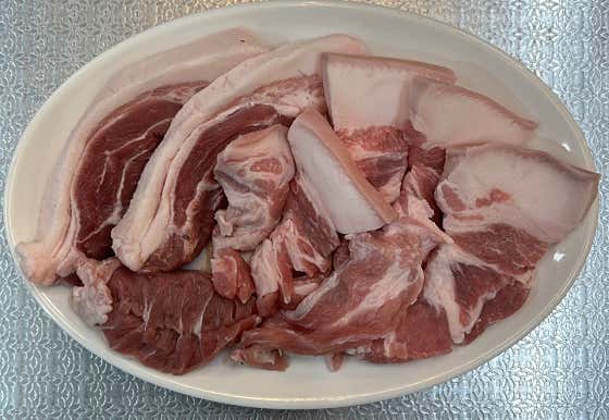 뒷고기추가 반판 메뉴 사진(네이버)