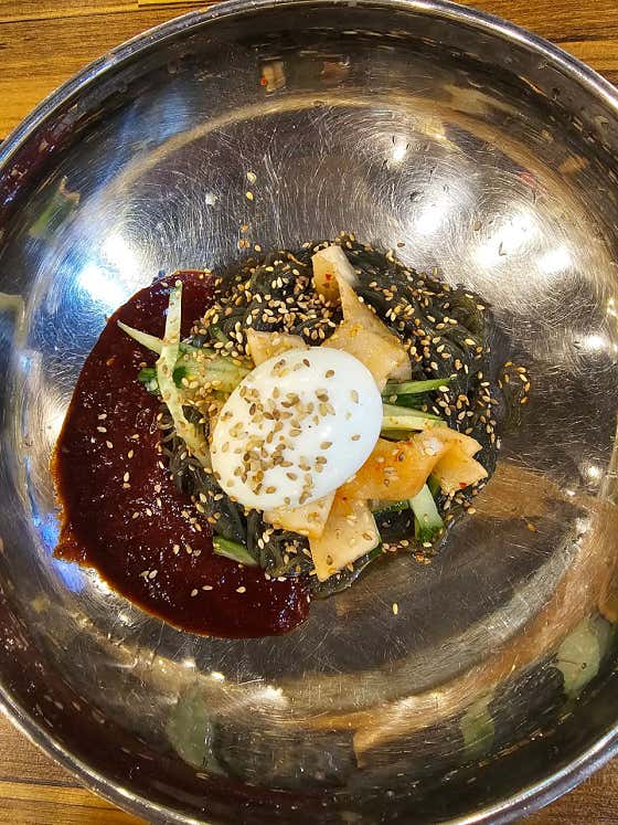 비빔냉면(곤드레면) 메뉴 사진(네이버)