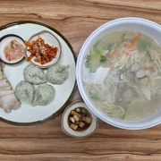명량세트[수육+만두+칼국수](2인분) 메뉴 사진(네이버)