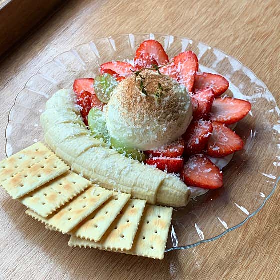 마스카포네치즈&제철과일 메뉴 사진(네이버)