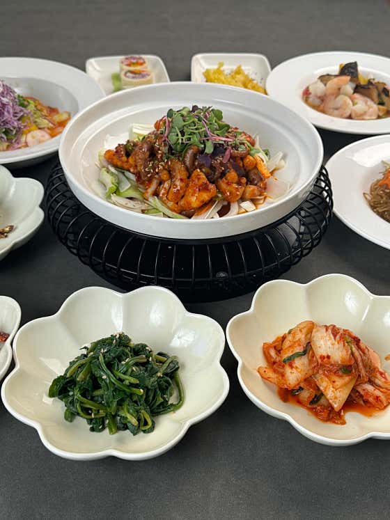 낙지 철판볶음 정식 메뉴 사진(네이버)