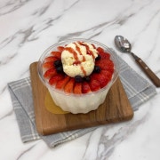 생딸기빙수 메뉴 사진(네이버)