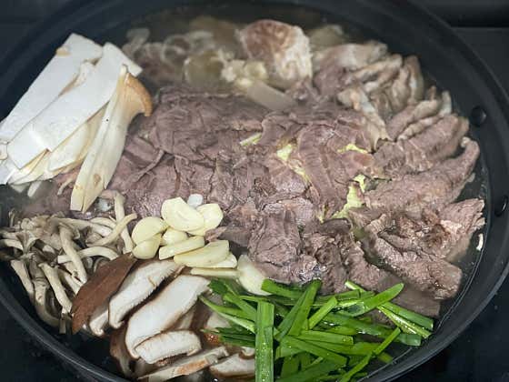 소고기 수육전골 메뉴 사진(네이버)