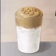 달고나라떼 메뉴 사진(네이버)