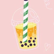 달고나 버블티 메뉴 사진(네이버)