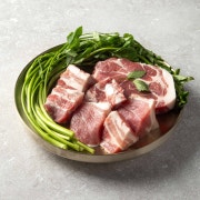 지리산흑돼지모듬(500g) 메뉴 사진(네이버)