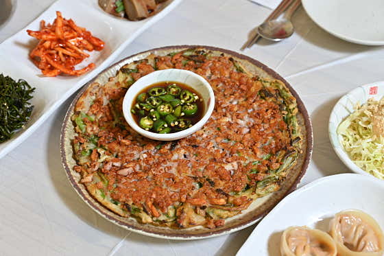 해물파전 메뉴 사진(네이버)