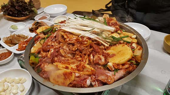 청둥 오리불고기 메뉴 사진(네이버)