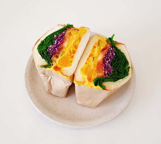 단호박 샌드위치 메뉴 사진(네이버)