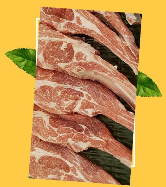 고급양갈비 메뉴 사진(네이버)