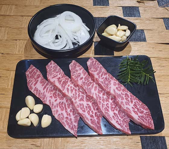 눈꽃갈비 150g 메뉴 사진(네이버)