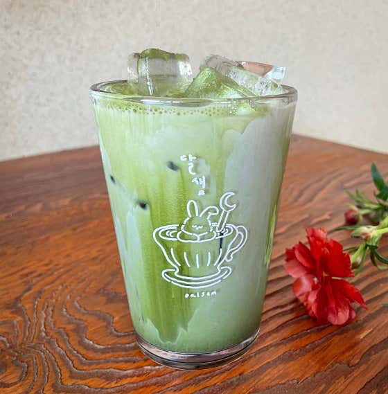 말차라떼(Hot/Iced) 메뉴 사진(네이버)