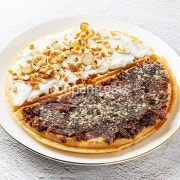 단팥크림 와플 메뉴 사진(네이버)