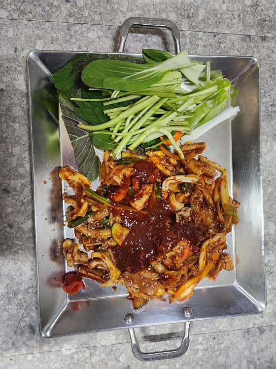 산꼼장어볶음 메뉴 사진(네이버)