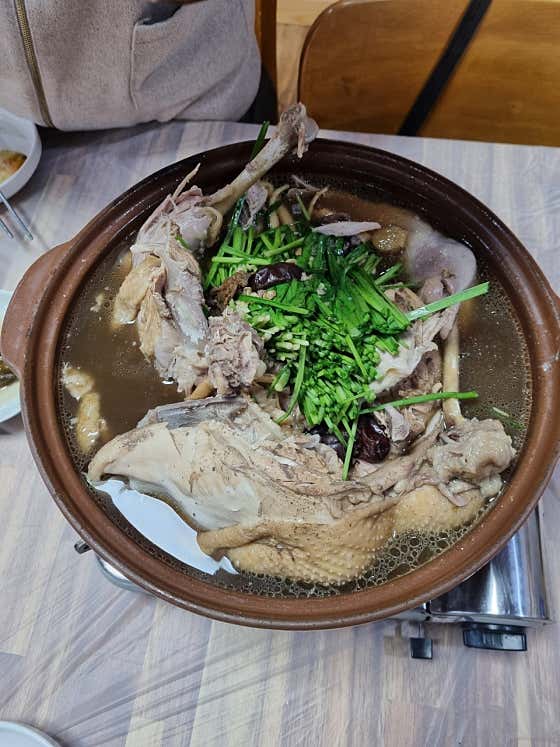 토종약초백숙 메뉴 사진(네이버)
