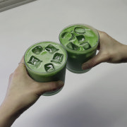 말차 라떼 메뉴 사진(네이버)