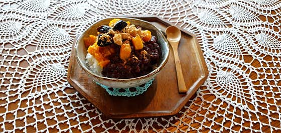 수제 단호박 빙수 메뉴 사진(네이버)