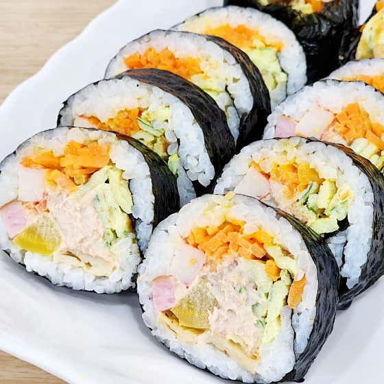어린이용참치김밥 메뉴 사진(네이버)