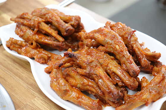 뼈없는닭발(국내산) 메뉴 사진(네이버)
