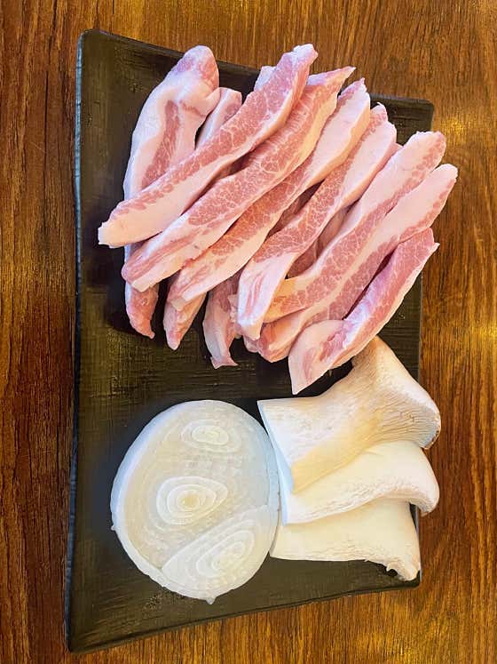 목항정살200g 메뉴 사진(네이버)