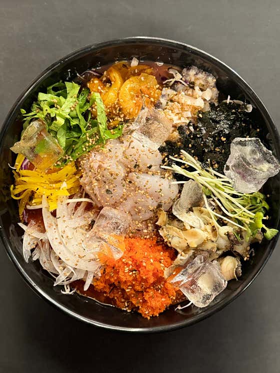 달인 냉물회 메뉴 사진(네이버)