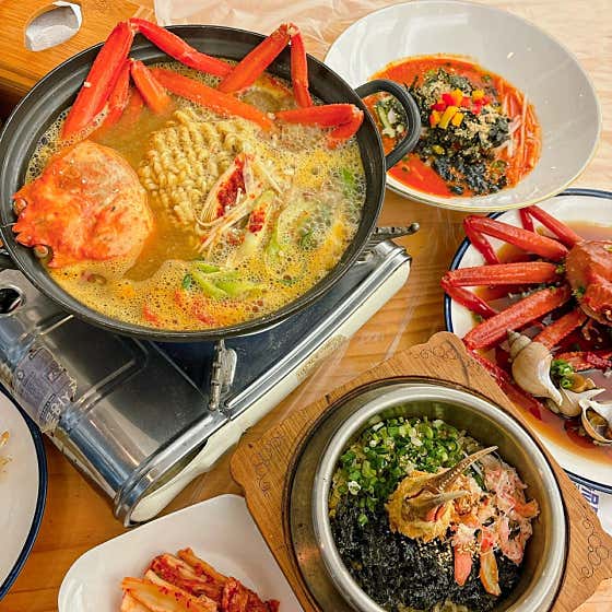 대게정식 메뉴 사진(네이버)