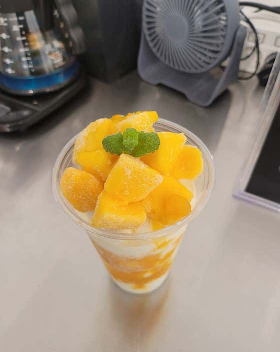망고컵빙수 메뉴 사진(네이버)