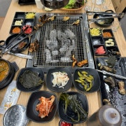 상차림 (최고급 참숯+셀프바) 메뉴 사진(네이버)